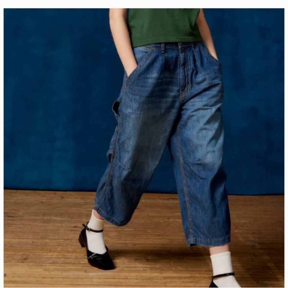 Urban Outfitters Jean Charpentier Meg Ample Raccourci BDG